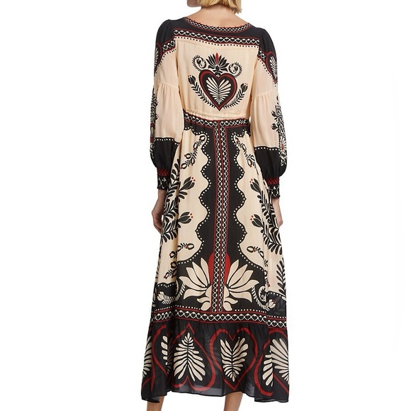 Caroline Constas satin long sleeve passion scarf maxi dress - Picture 8 of 10